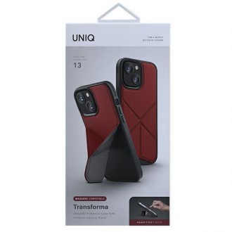 UNIQ etui Transforma iPhone 13 6,1" czerwony/coral red MagSafe