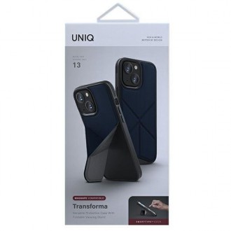 UNIQ etui Transforma iPhone 13 6,1" niebieski/electric blue MagSafe
