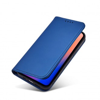 Magnet Card Case for iPhone 12 Pro cover card wallet card stand blue