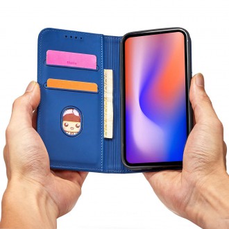 Magnet Card Case for iPhone 12 Pro cover card wallet card stand blue