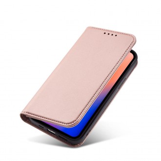 Magnet Card Case for iPhone 12 Pro Pouch Card Wallet Card Stand Pink