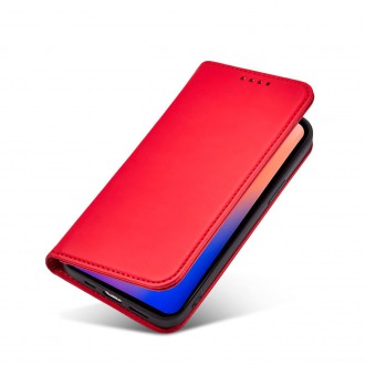 Magnet Card Case for iPhone 12 Pro Pouch Card Wallet Card Holder Red