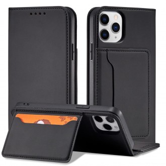 Magnet Card Case for iPhone 12 Pro Max Pouch Card Wallet Card Holder Black