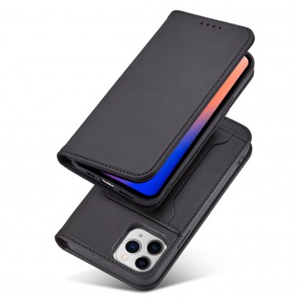 Magnet Card Case for iPhone 12 Pro Max Pouch Card Wallet Card Holder Black