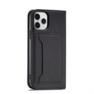 Magnet Card Case for iPhone 12 Pro Max Pouch Card Wallet Card Holder Black