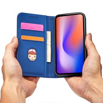 Magnet Card Case for iPhone 12 Pro Max Pouch Card Wallet Card Holder Blue