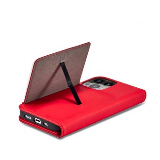 Magnet Card Case for iPhone 13 Pro Max Pouch Card Wallet Card Holder Red