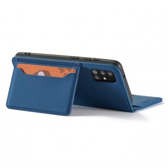 Magnet Card Case For Samsung Galaxy A12 5G Pouch Wallet Card Holder Blue