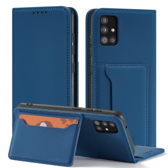 Magnet Card Case Case for Samsung Galaxy A52 5G Pouch Wallet Card Holder Blue