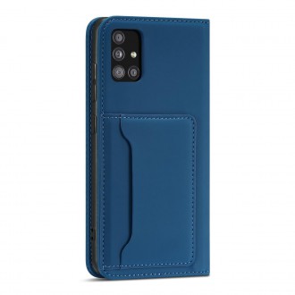 Magnet Card Case Case for Samsung Galaxy A52 5G Pouch Wallet Card Holder Blue