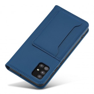 Magnet Card Case Case for Samsung Galaxy A52 5G Pouch Wallet Card Holder Blue