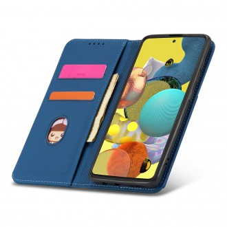 Magnet Card Case Case for Samsung Galaxy A52 5G Pouch Wallet Card Holder Blue