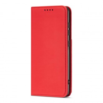 Magnet Card Case For Samsung Galaxy A52 5G Pouch Wallet Card Holder Red