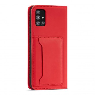 Magnet Card Case Case for Samsung Galaxy A53 5G Pouch Wallet Card Holder Red