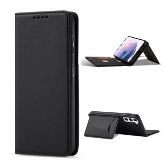 Magnet Card Case Case for Samsung Galaxy S22 Pouch Wallet Card Holder Black