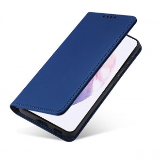 Magnet Card Case Case for Samsung Galaxy S22 Pouch Wallet Card Holder Blue