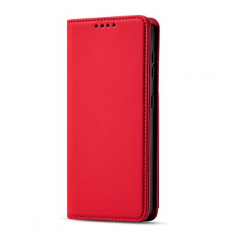 Magnet Card Case Case for Samsung Galaxy S22 Pouch Wallet Card Holder Red