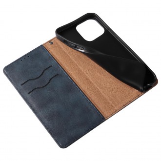 Magnet Strap Case for iPhone 12 Pro Pouch Wallet + Mini Lanyard Pendant Blue