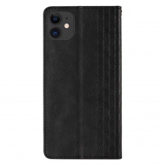 Magnet Strap Case for iPhone 13 mini cover wallet + mini lanyard pendant black