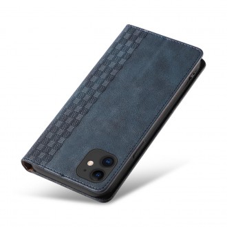Magnet Strap Case for iPhone 13 mini cover wallet + mini lanyard pendant blue