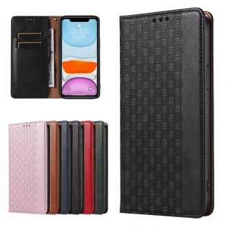 Magnet Strap Case for iPhone 13 Pouch Wallet + Mini Lanyard Pendant Black