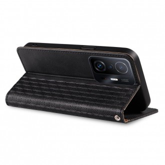 Magnet Strap Case Case for Samsung Galaxy A52 / A52 5G / A52s 5G Pouch Wallet + Mini Lanyard Pendant Black