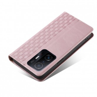 Magnet Strap Case Case for Samsung Galaxy A52 / A52 5G / A52s 5G Pouch Wallet + Mini Lanyard Pendant Pink