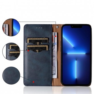 Magnet Strap Case Case for Samsung Galaxy A53 5G Pouch Wallet + Mini Lanyard Pendant Blue