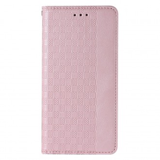 Magnet Strap Case Case for Samsung Galaxy S22 + (S22 Plus) Pouch Wallet + Mini Lanyard Pendant Pink