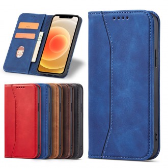 Magnet Fancy Case Case for iPhone 12 Pro Cover Card Wallet Card Stand Blue