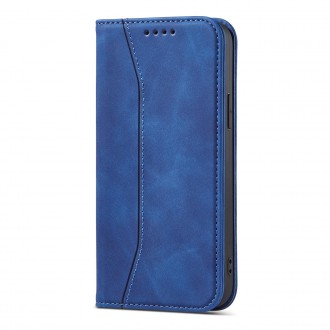 Magnet Fancy Case Case for iPhone 12 Pro Cover Card Wallet Card Stand Blue