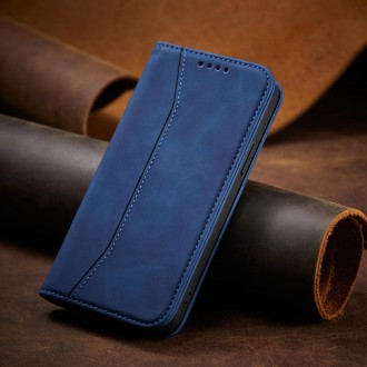 Magnet Fancy Case Case for iPhone 12 Pro Cover Card Wallet Card Stand Blue