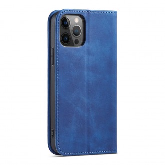 Magnet Fancy Case Case for iPhone 12 Pro Max Pouch Card Wallet Card Stand Blue