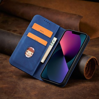 Magnet Fancy Case for iPhone 13 mini cover card wallet card stand blue