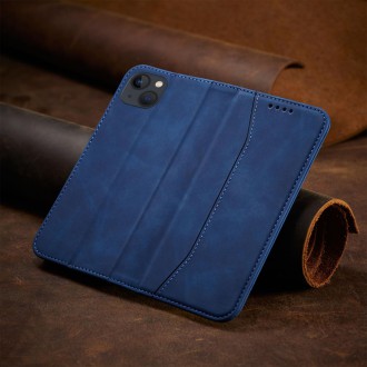 Magnet Fancy Case for iPhone 13 mini cover card wallet card stand blue