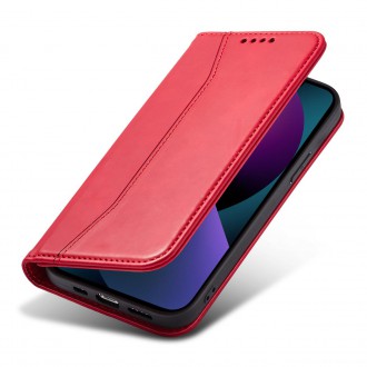 Magnet Fancy Case for iPhone 13 mini cover card wallet card stand red