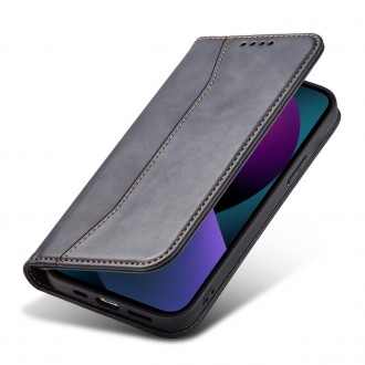 Magnet Fancy Case for iPhone 13 Pouch Card Wallet Card Stand Black