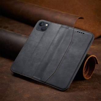Magnet Fancy Case for iPhone 13 Pouch Card Wallet Card Stand Black