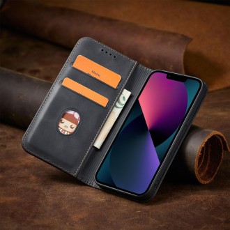 Magnet Fancy Case for iPhone 13 Pouch Card Wallet Card Stand Black