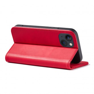 Magnet Fancy Case for iPhone 13 cover card wallet card stand red