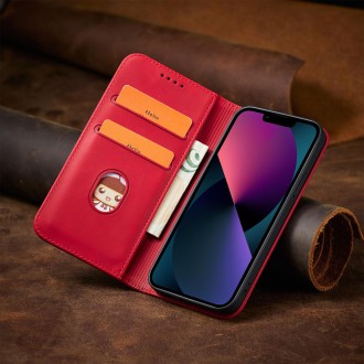Magnet Fancy Case for iPhone 13 cover card wallet card stand red