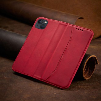 Magnet Fancy Case for iPhone 13 cover card wallet card stand red