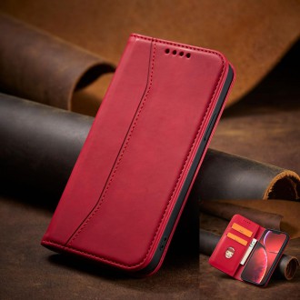 Magnet Fancy Case Case for iPhone 13 Pro Cover Card Wallet Card Stand Red