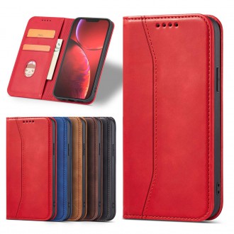 Magnet Fancy Case Case for iPhone 13 Pro Cover Card Wallet Card Stand Red