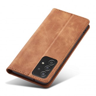Magnet Fancy Case Case For Samsung Galaxy A52 / A52 5G / A52s 5G Pouch Wallet Card Card Stand Brown