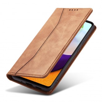 Magnet Fancy Case Case For Samsung Galaxy A52 / A52 5G / A52s 5G Pouch Wallet Card Card Stand Brown