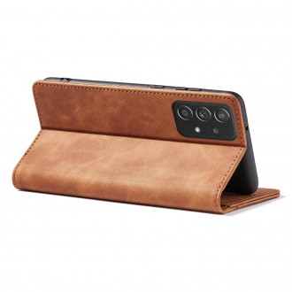 Magnet Fancy Case Case For Samsung Galaxy A52 / A52 5G / A52s 5G Pouch Wallet Card Card Stand Brown