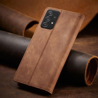 Magnet Fancy Case Case For Samsung Galaxy A52 / A52 5G / A52s 5G Pouch Wallet Card Card Stand Brown