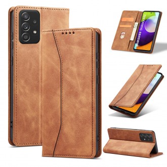 Magnet Fancy Case Case For Samsung Galaxy A52 / A52 5G / A52s 5G Pouch Wallet Card Card Stand Brown