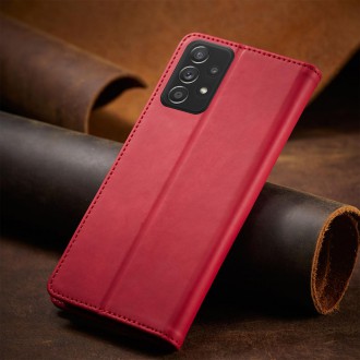 Magnet Fancy Case Case for Samsung Galaxy A52 / A52 5G / A52s 5G Pouch Wallet Card Card Stand Red